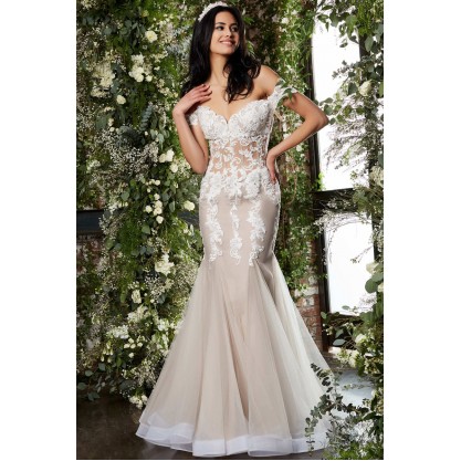 Sweetheart Embroidered Evening Gown By Jovani -02861