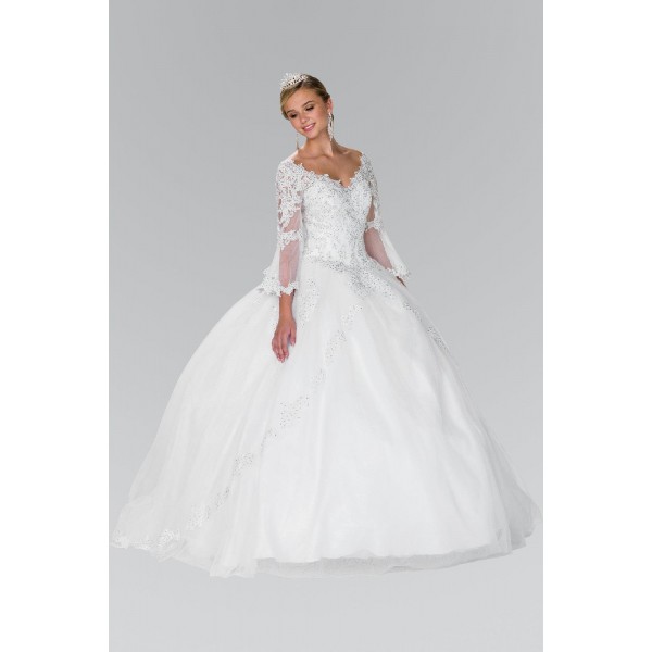 Long Sleeve Wedding Dress Bridal