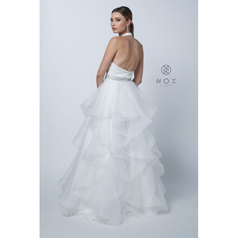 Long V Neck Bridal Dress Wedding Gown