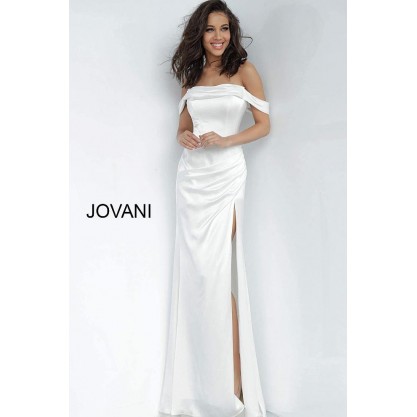 Jovani Long Formal Dress 68087 Off White