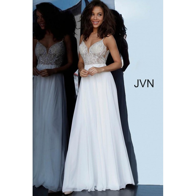 Jovani Wedding Long Dress 4395 Off White