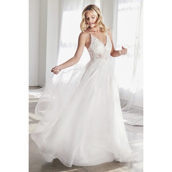 Long White Wedding Dress