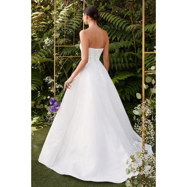 Strapless Long Bridal Wedding Dress Plus Size
