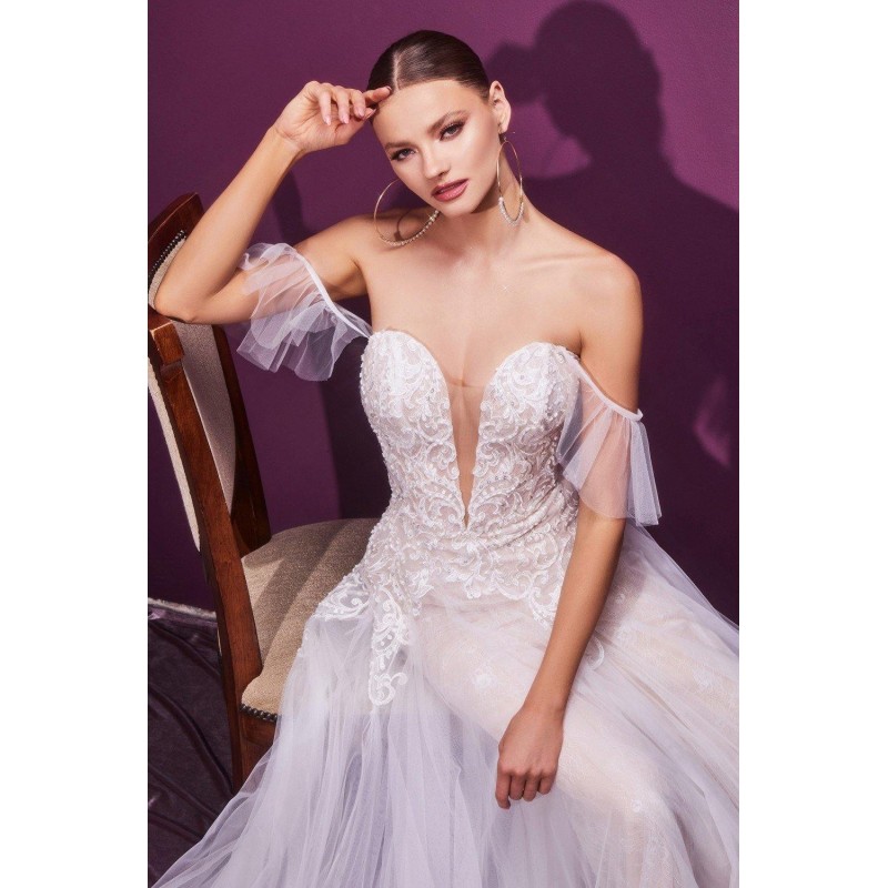 Strapless Long Bridal Gown