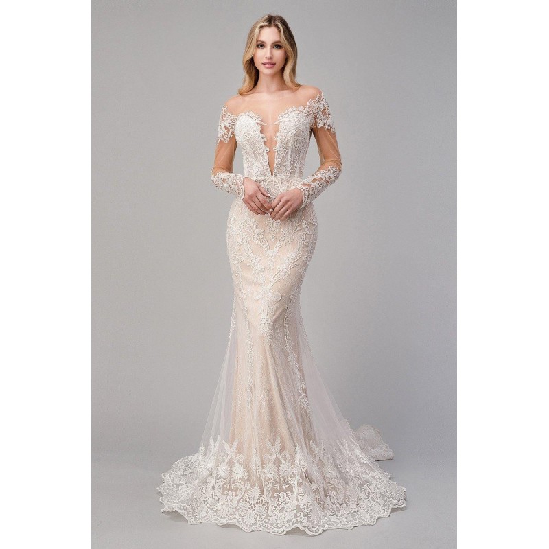 Bohemian Long Mermaid Bridal Dress