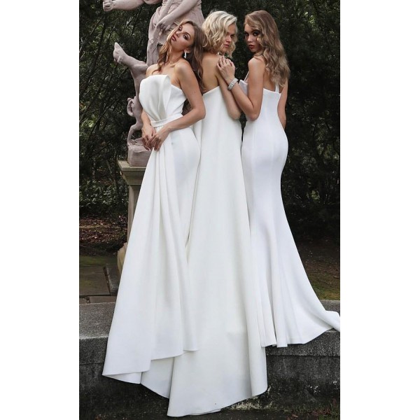 Jovani Long Strapless Wedding Gown 1092