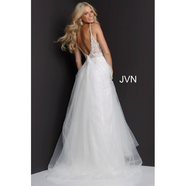 Jovani Long Tulle Wedding Dress 07595