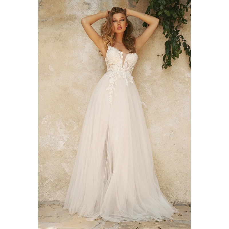 Layered A-Line Tulle Bridal Gown