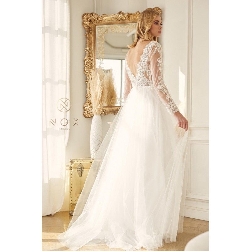 Long A-Line Wedding Gown