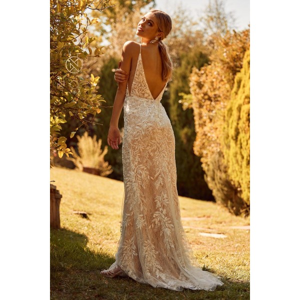 Fit and Flare Long Wedding Gown