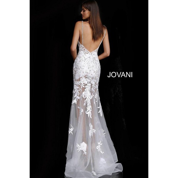 Jovani Long Fitted Wedding Dress 68401