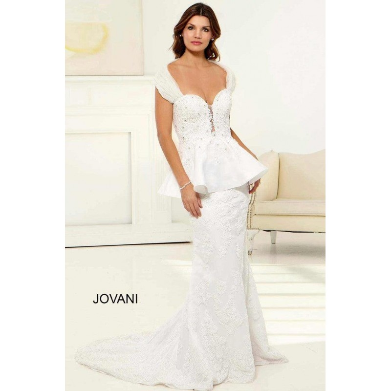 Jovani Long Simple Wedding Dress JB78140