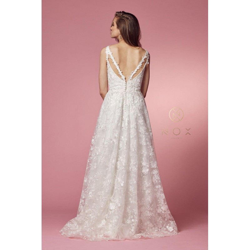 Sleeveless A-Line Long Wedding Gown Sale
