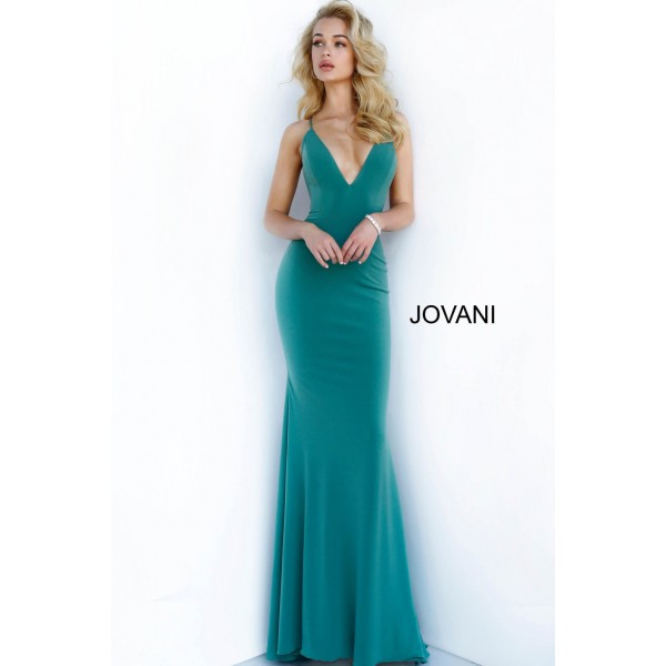 V Neckline Fitted Prom Dress By Jovani -00512