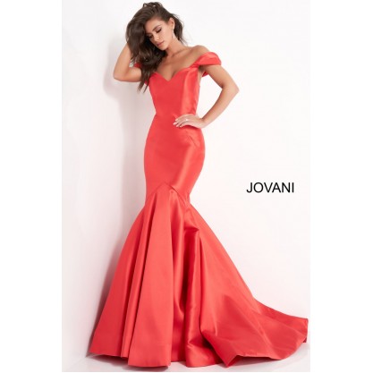 Off The Shoulder Mermaid Prom Gown By Jovani -02359