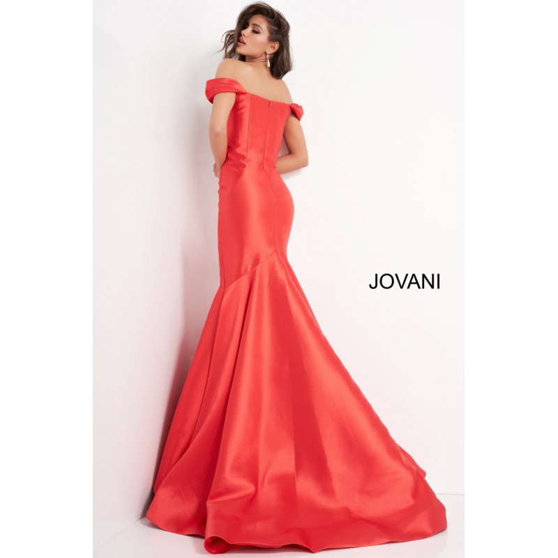 Off The Shoulder Mermaid Prom Gown By Jovani -02359