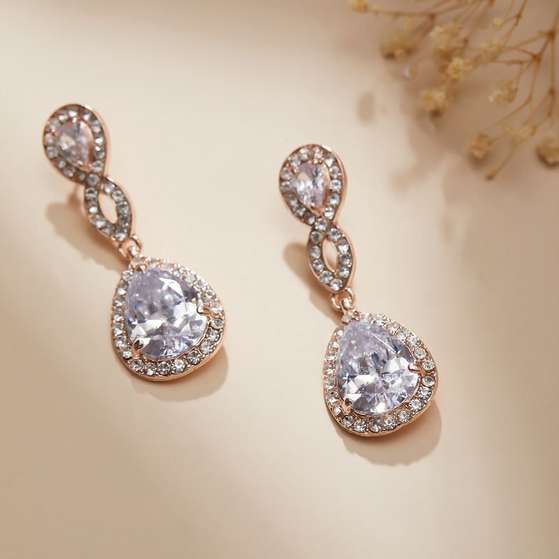 Beautiful Alloy/Rhinestones Ladies' Earrings
