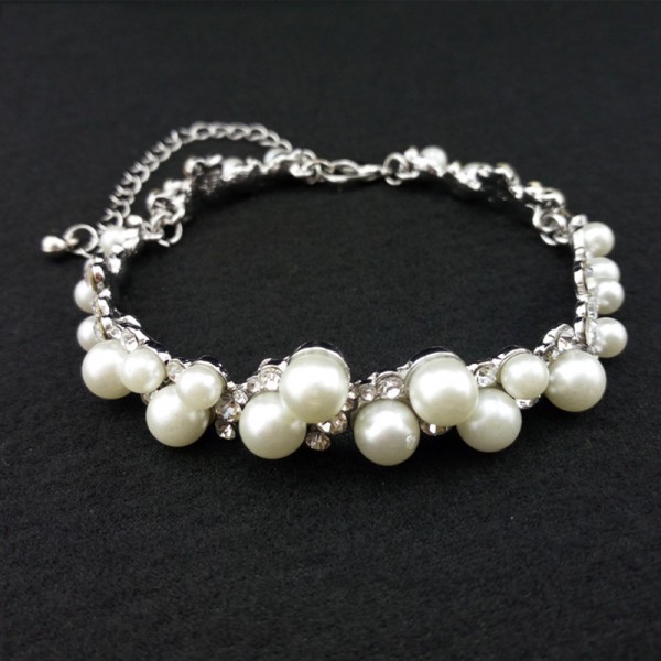 Classic Alloy/Rhinestones/Imitation Pearls Ladies' Bracelets