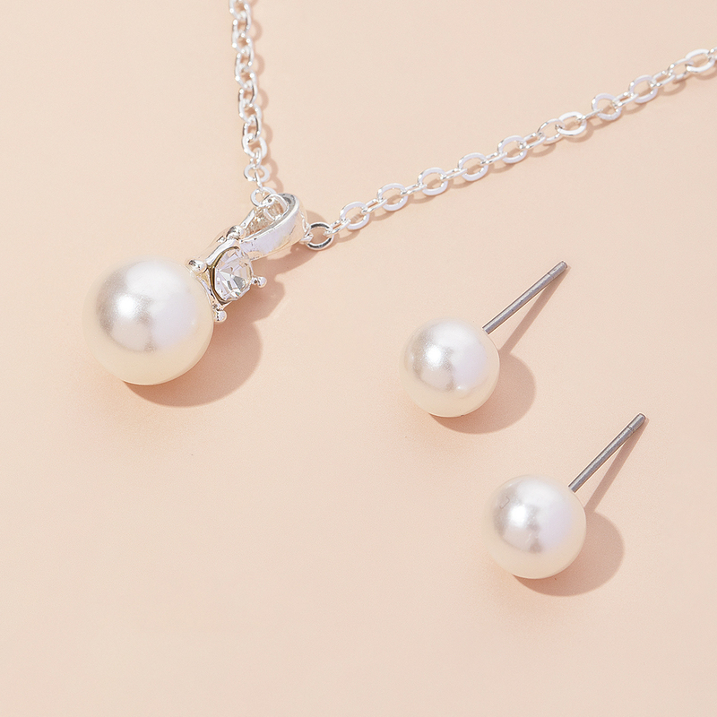 Elegant Imitation Pearls Ladies' Jewelry Sets