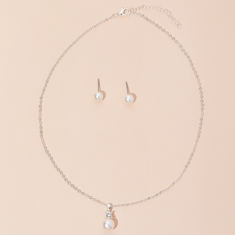 Elegant Imitation Pearls Ladies' Jewelry Sets