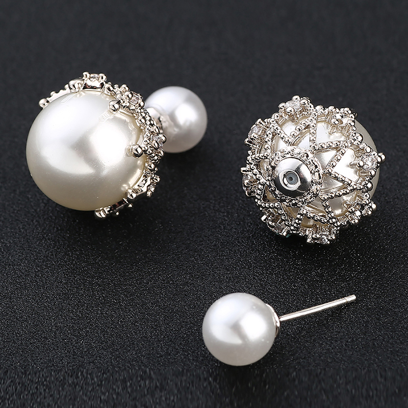 Exquisite Alloy/Imitation Pearls Ladies' Earrings