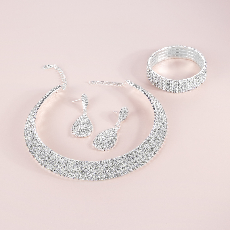 Shining Alloy/Rhinestones Ladies' Jewelry Sets