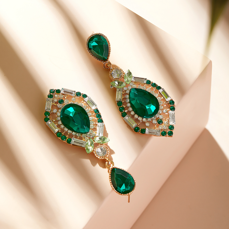 Gorgeous Alloy/Rhinestones Ladies' Earrings