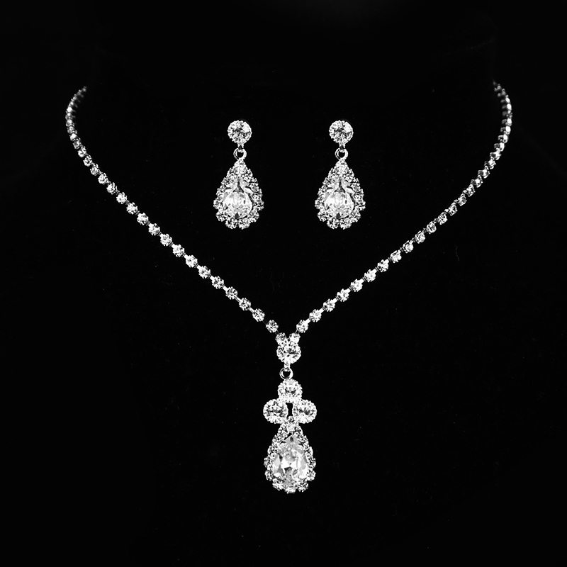 Elegant Rhinestones/Zircon With Rhinestone Ladies' Jewelry Sets