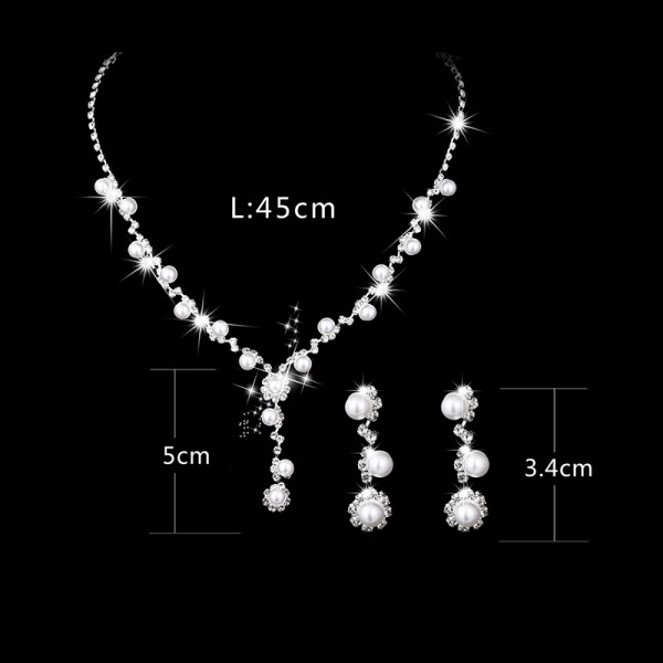 Elegant Alloy/Copper With Rhinestone/Imitation Pearls Ladies' Jewelry Sets
