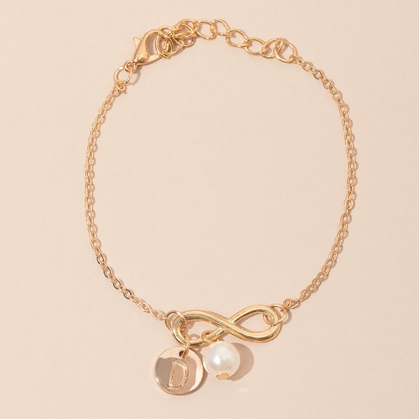 Elegant Alloy/Imitation Pearls Initial Bracelets Bracelets For Bridesmaid