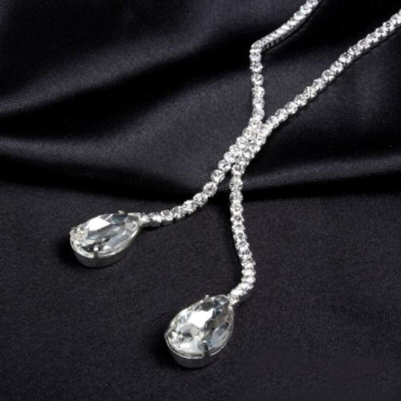 Ladies' Stylish Rhinestones With Pear Jewelry Sets