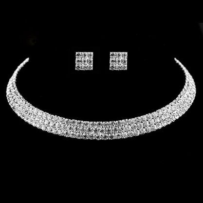 Ladies' Beautiful Alloy/Rhinestones Jewelry Sets