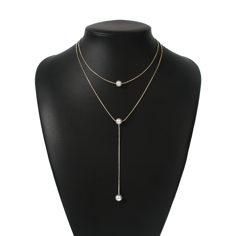 Ladies' Beautiful Alloy/Pearl Necklaces