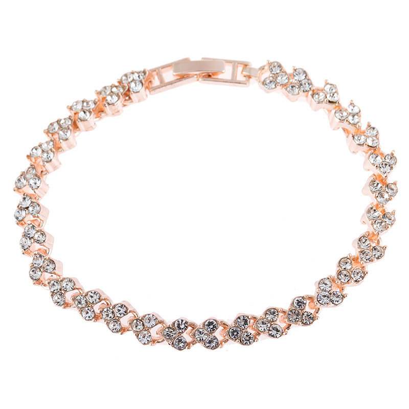 Personalized Ladies' Elegant Alloy Rhinestone Bracelets For Her