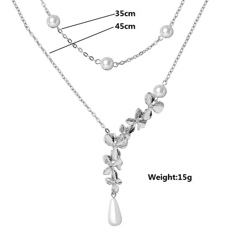 Ladies' Elegant/Beautiful/Classic Alloy/Imitation Pearls Necklaces