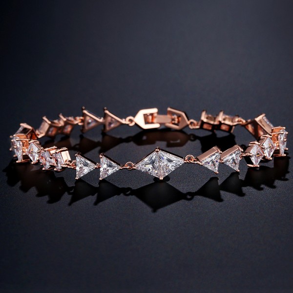 Ladies'/Couples' Elegant/Beautiful/Fashionable/Classic/Simple Copper/Zircon Beads/Cubic Zirconia Bracelets