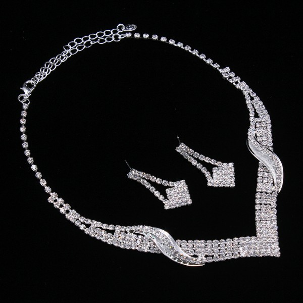 Elegant Alloy/Rhinestones Ladies' Jewelry Sets