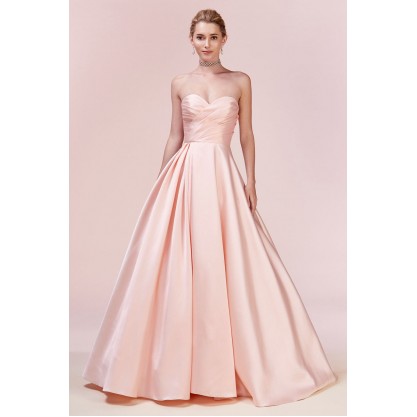 Modern Strapless Sweetheart Mikado Ball Gown by Andrea and Leo -A0532