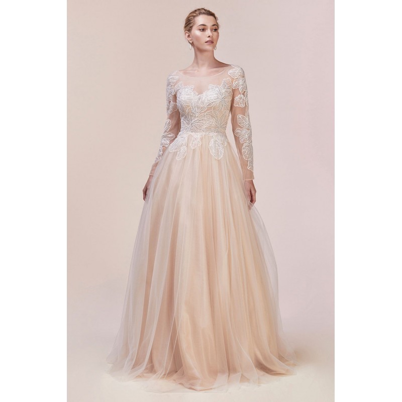 Hibiscus Lace Tulle Gown by Andrea and Leo -A0586