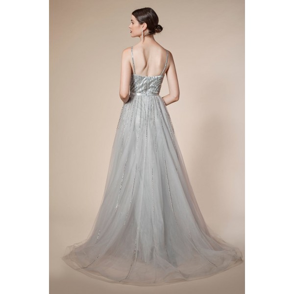 Exquisite Slip Dress With Overskirt by Andrea and Leo -A5083