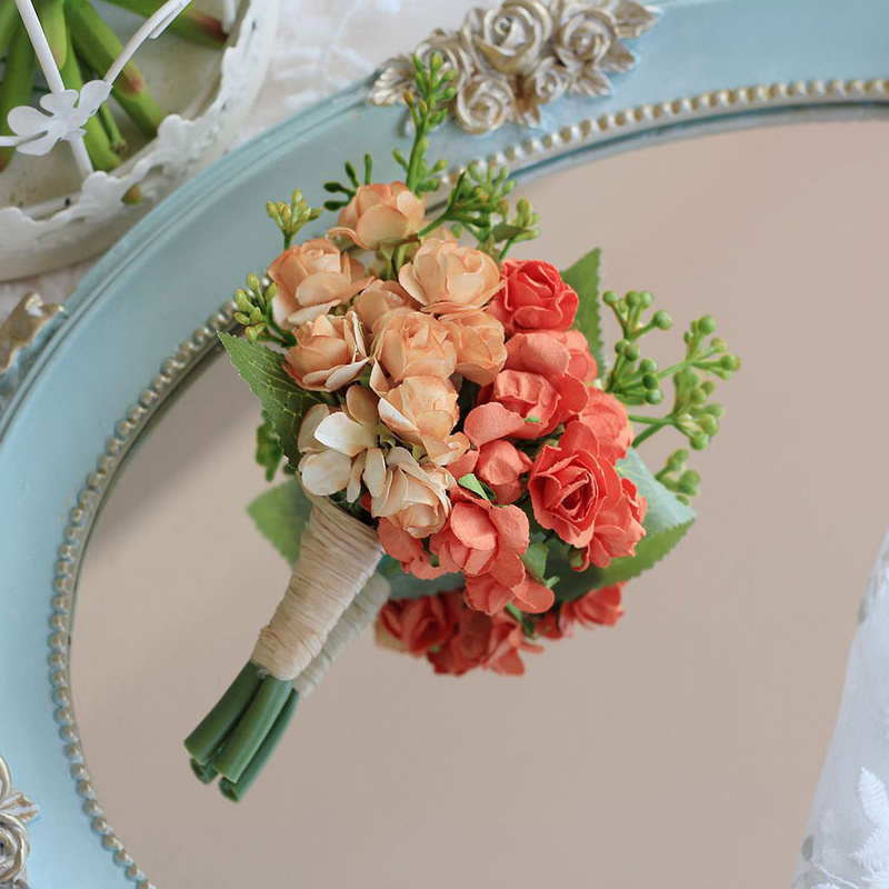 Free-Form Satin Bridal Bouquets (Sold in a single piece) -