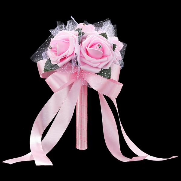 Round Silk/Foam Bridal Bouquets/Bridesmaid Bouquets (Sold in a single piece) -