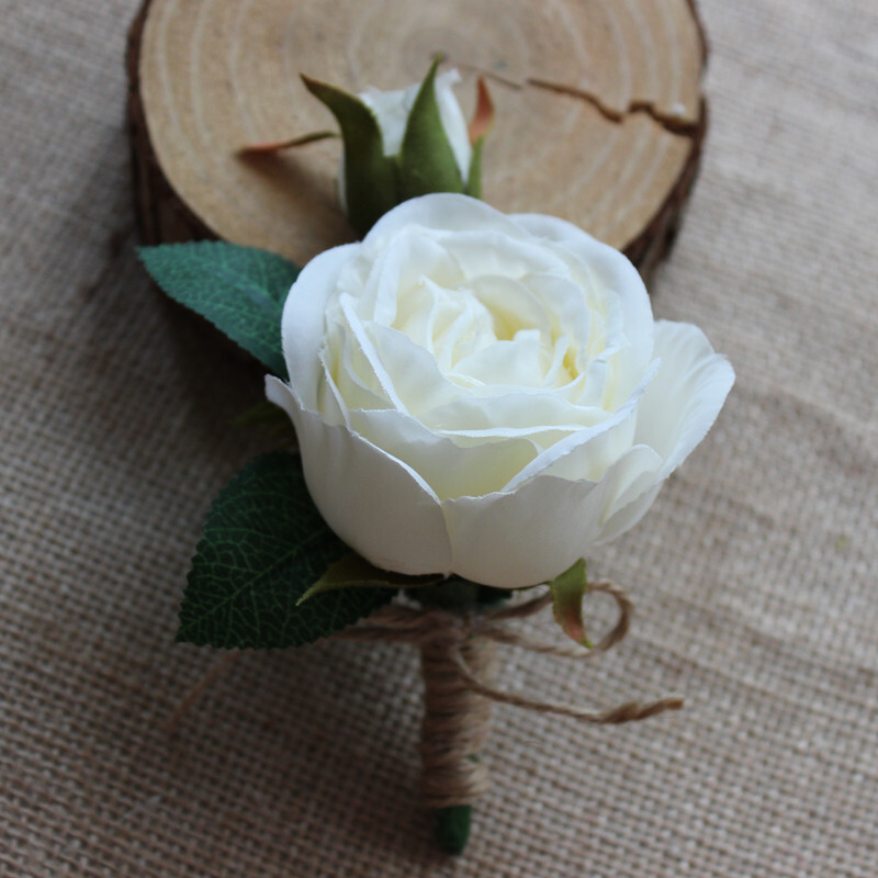 Satin Boutonniere (Sold in a single piece) -