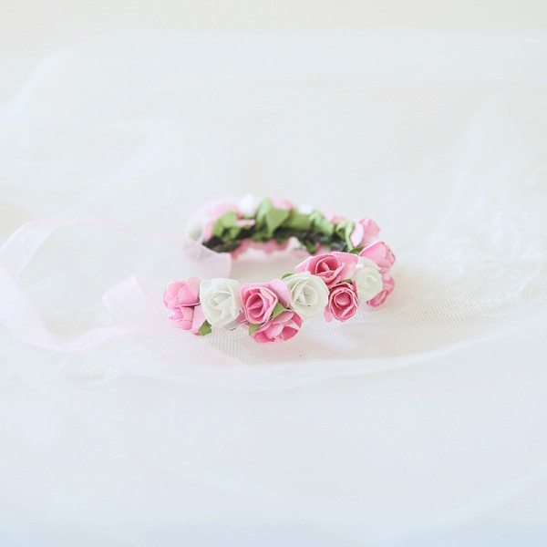 Artificial Flower Wrist Corsage (Sold in a single piece) -