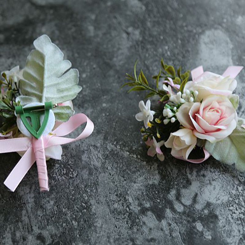 Classic Hand-tied Satin/Silk Flower Boutonniere (Sold in a single piece) - Boutonniere