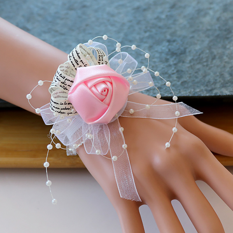 Pretty/Fancy/Fascinating/Graceful Cloth/Silk Flower/Plastic Wrist Corsage -