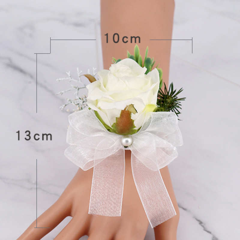  Elegant/Fascinating/Dreamlike/Delicate Cloth/Silk Flower/Plastic/Silk linen Wrist Corsage -