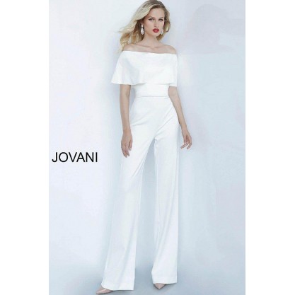 Jovani Formal Jumpsuit 68984 Off White