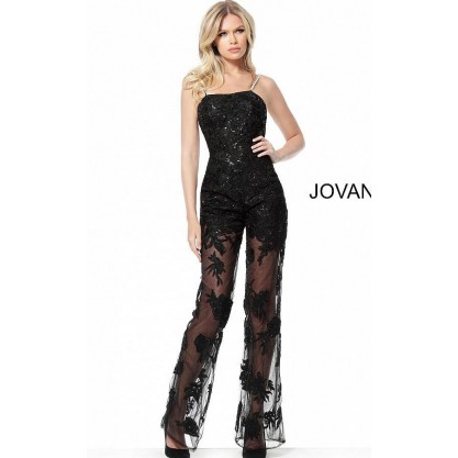 Jovani Formal Lace Evening Jumpsuit 59225