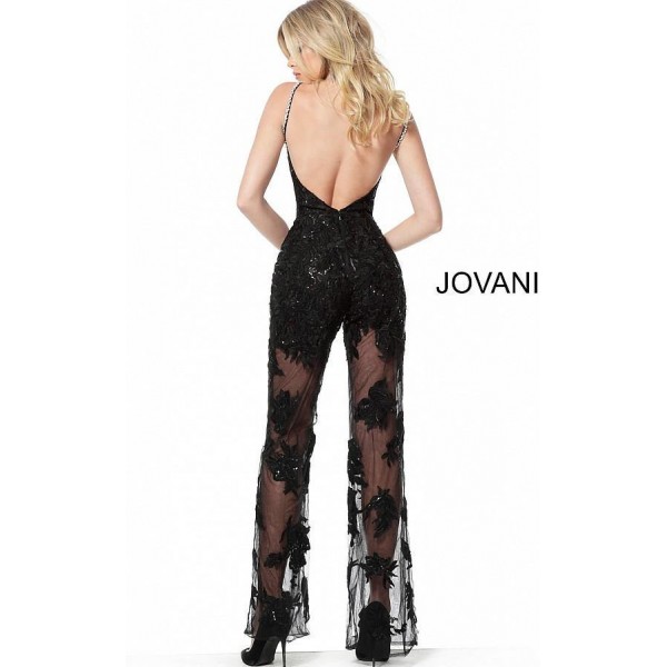 Jovani Formal Lace Evening Jumpsuit 59225